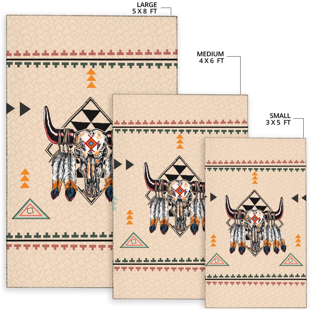 Native American Pride Bison Area Rug LT10 - Wonder Print Shop