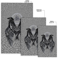 Viking Area Rug Raven Valknut RLT12 - Wonder Print Shop
