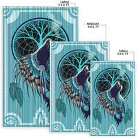 Wolf Chief Native American Area Rug LT10 - Wonder Print Shop