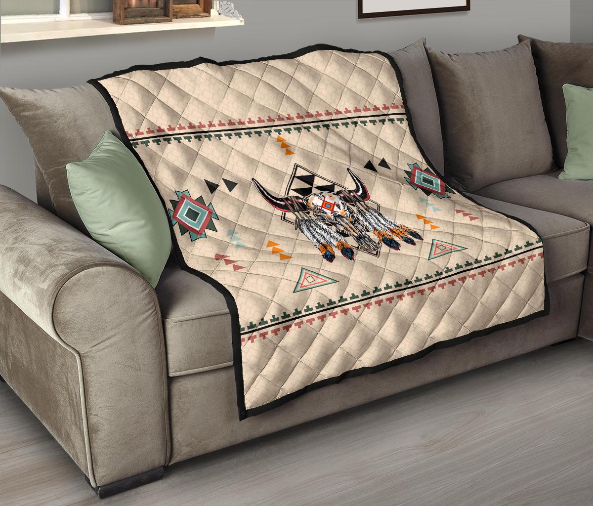 Native American Pride Bison Premium Quilt LT10 - Wonder Print Shop