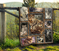 Wolf Art Native American Premium Quilt LT10 - Wonder Print Shop