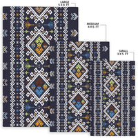Pattern Blue Area Rug LT10 - Wonder Print Shop