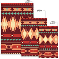 Red Ethnic Pattern Area Rug LT10 - Wonder Print Shop