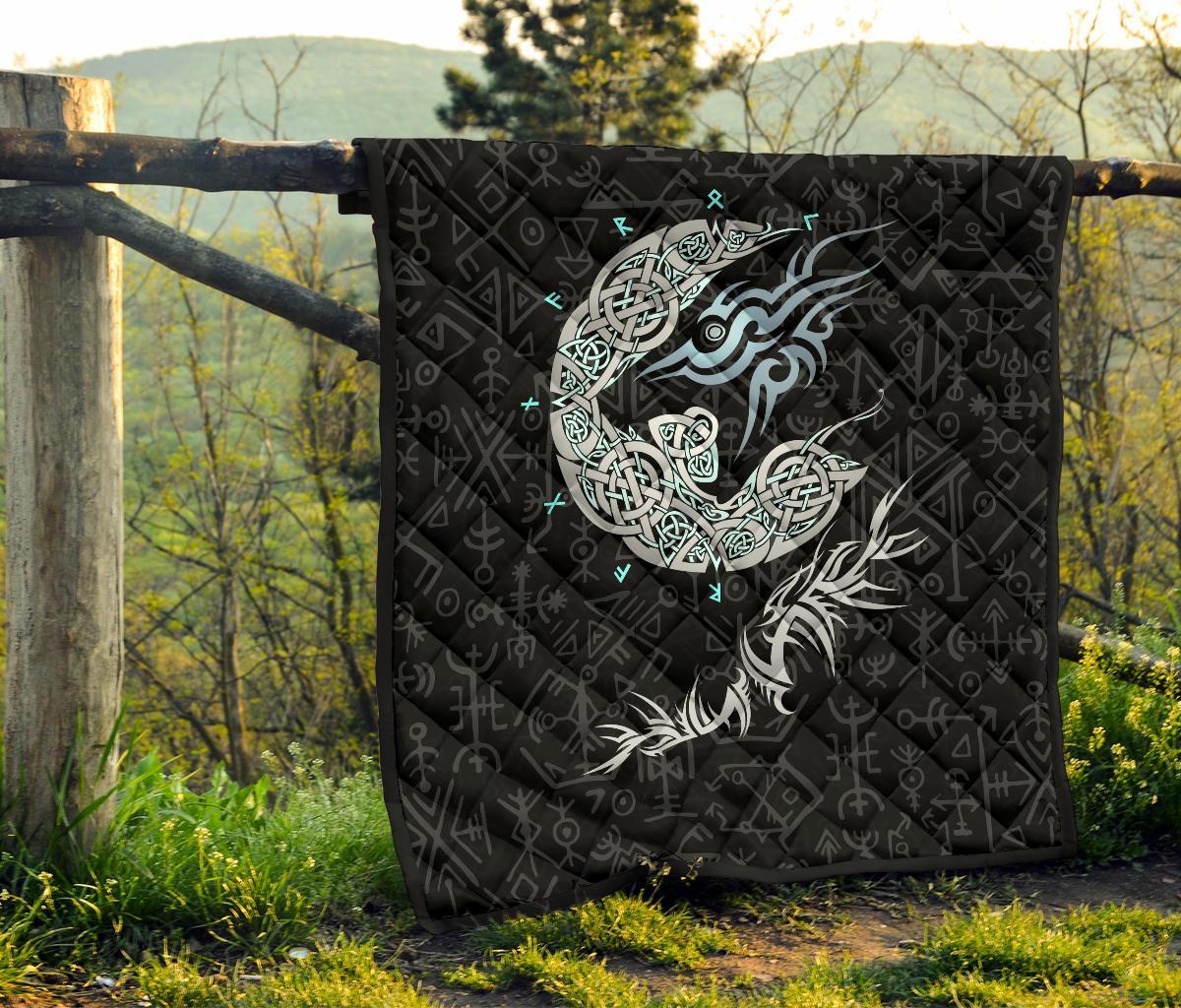 Viking Fenrir Wolf Premium Quilt RLT12 - Wonder Print Shop
