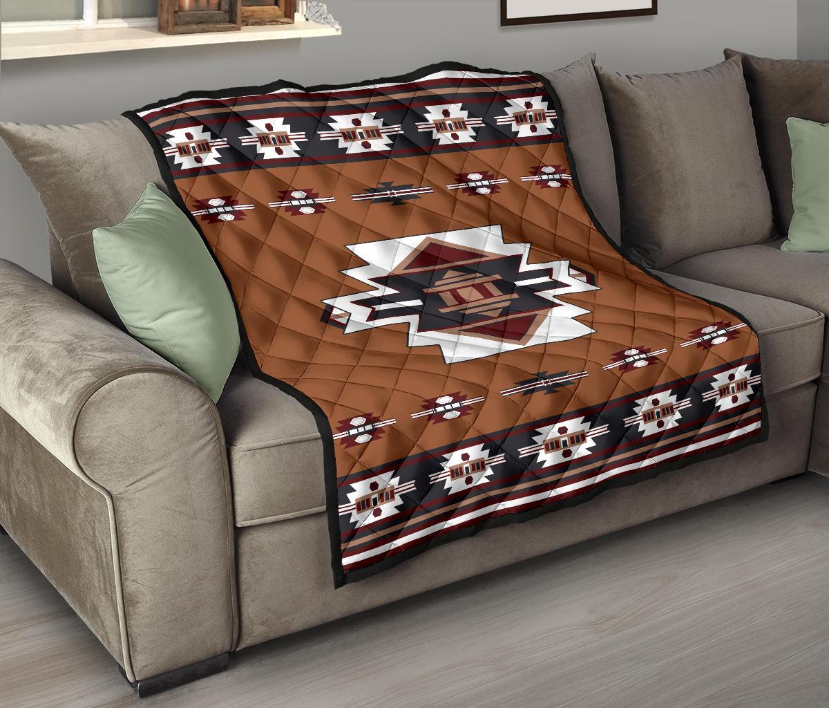 Native Temple Symbol Native American Premium Quilt LT10 - Wonder Print Shop