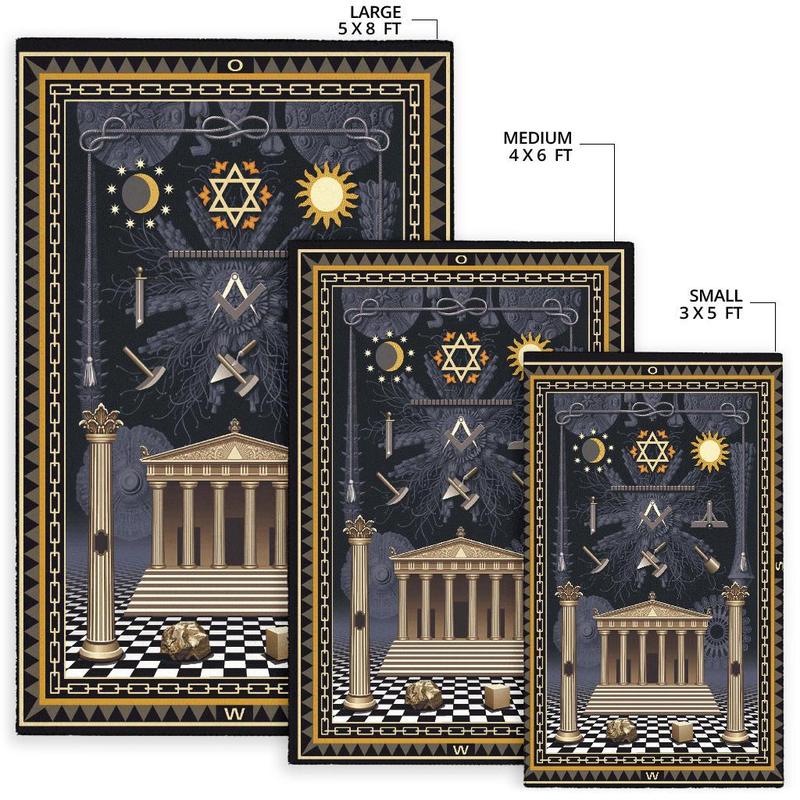 Wonder Print Shop Area Rug Freemason G3 Style LT10 - Wonder Print Shop