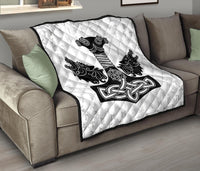 Viking Thor S Hammer Mjollnir Premium Quilt RLT12 - Wonder Print Shop