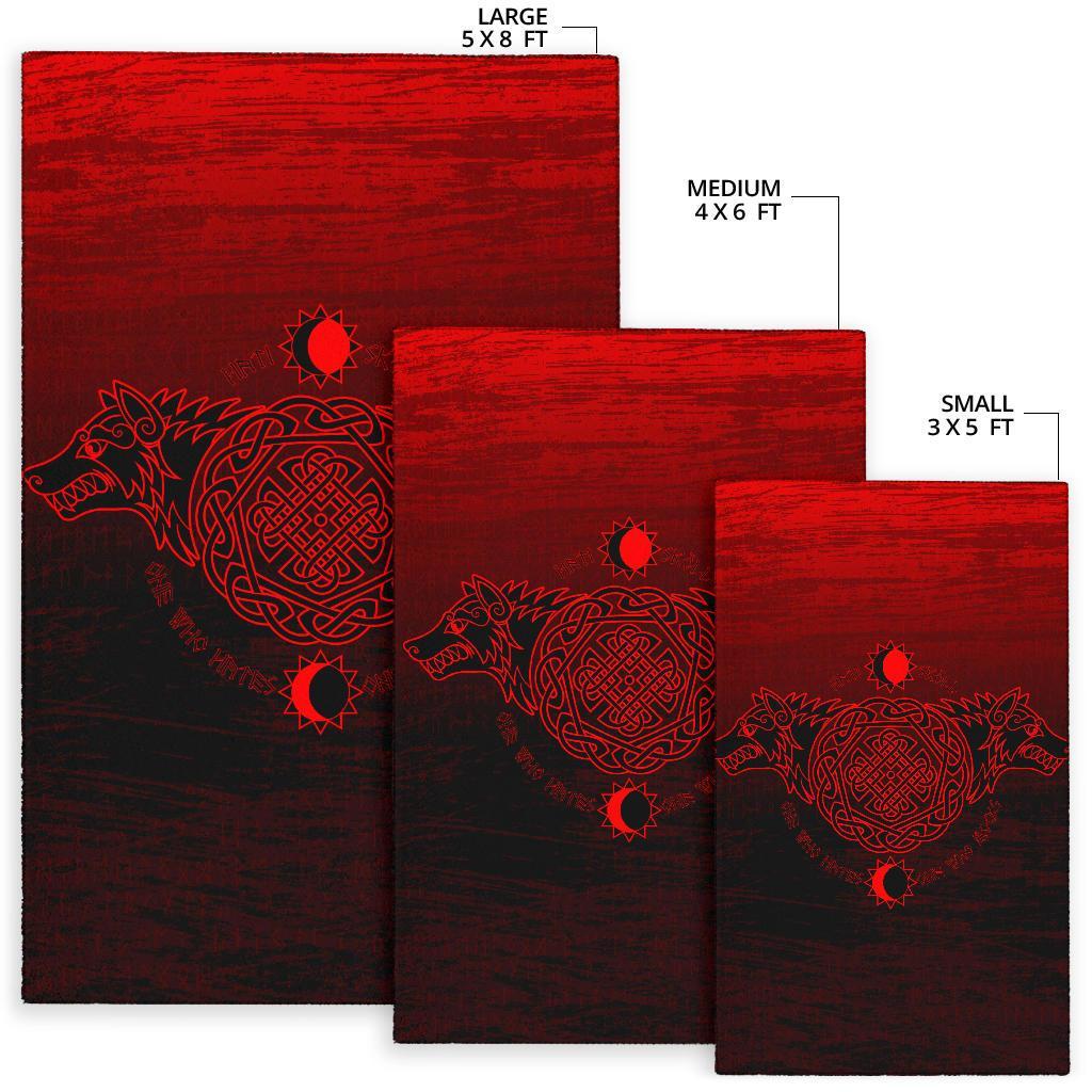 Viking Area Rug, Skoll and Hati RLT12 - Wonder Print Shop