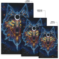 Wolf Galaxy Native American Design Area Rug LT10 - Wonder Print Shop