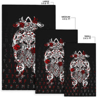 Viking Tyr Tattoo Blood Area Rug RLT12 - Wonder Print Shop