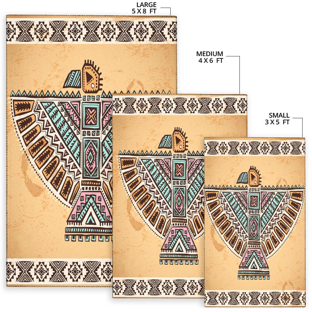 Thunderbird United Tribes Symbol Native American Pride Area Rug LT10 - Wonder Print Shop