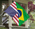 US Flag with Brazil Flag - Wonder Print Shop