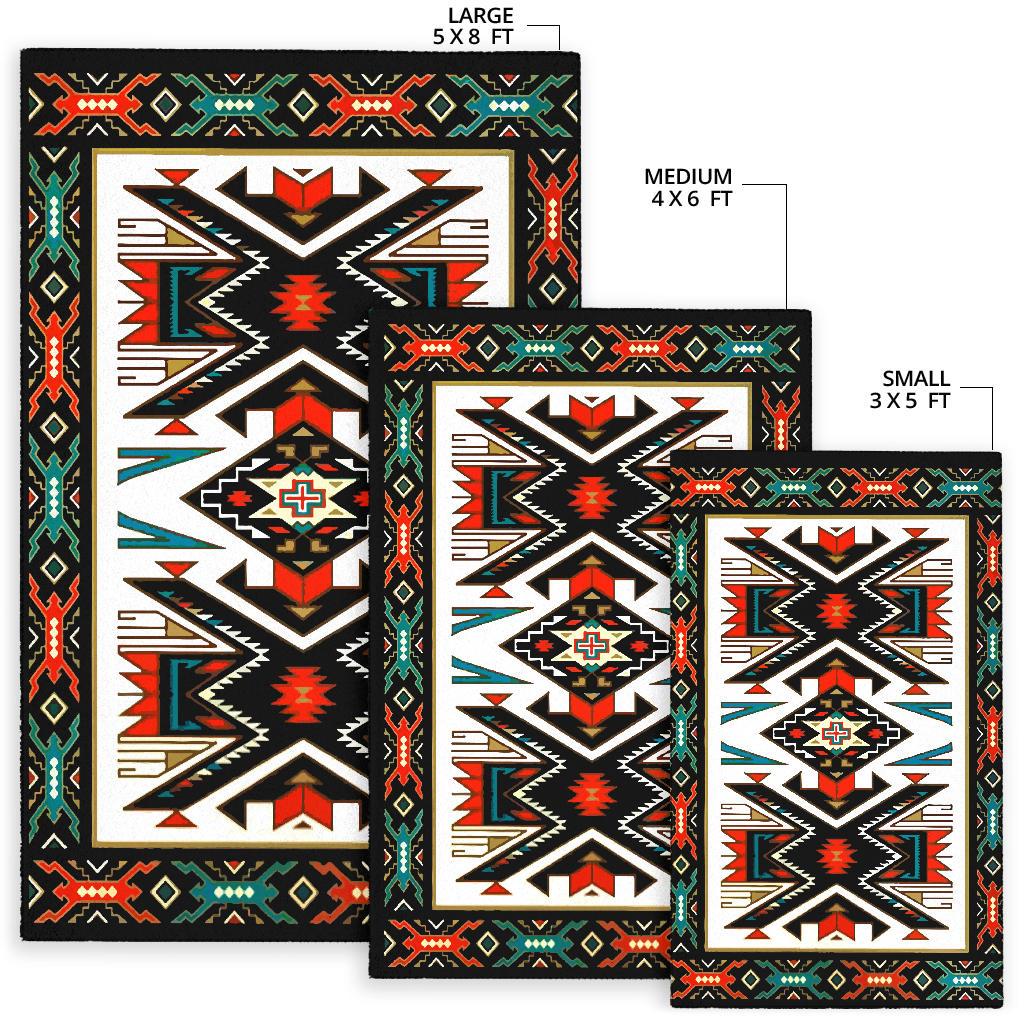 Tribe Coloful Design Native American Area Rug LT10 - Wonder Print Shop