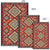 Geometric Red and Green Pattern Area Rug LT10 - Wonder Print Shop