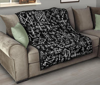 Viking Futhark Norse Islandic Premium Quilt RLT12 - Wonder Print Shop