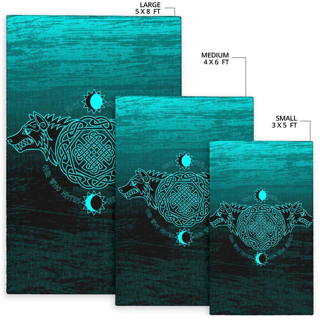 Viking Area Rug, Skoll and Hati RLT12 - Wonder Print Shop