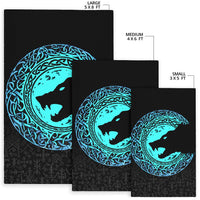 Viking Area Rug Fenrir Norse Wolf RLT12 - Wonder Print Shop