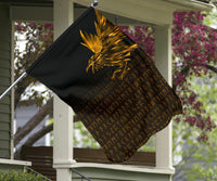 Viking Garden Flag The Raven Of Odin Rune, Gold RLT12 - Wonder Print Shop