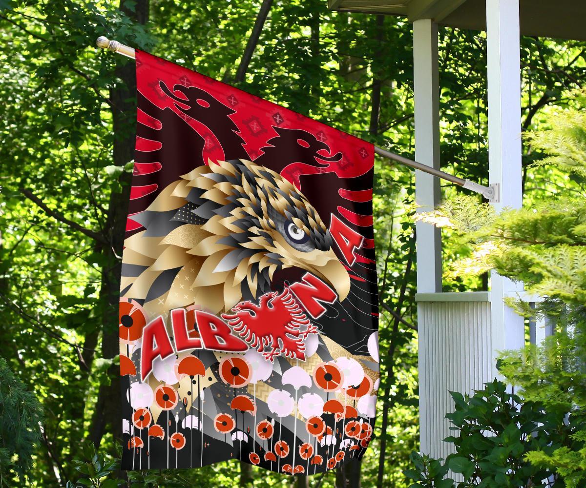 Albania Golden Eagle Flag - Happy Flag Day - Wonder Print Shop