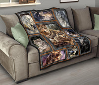 Wolf Art Native American Premium Quilt LT10 - Wonder Print Shop