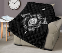 Viking Helmet Crossed Premium Quilt RLT12 - Wonder Print Shop