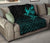Viking Premium Quilt - The Raven Of Odin Rune Cyan RLT12 - Wonder Print Shop