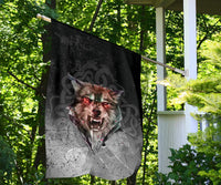 Viking Garden Flag Fenrir Norse Wolf RLT12 - Wonder Print Shop