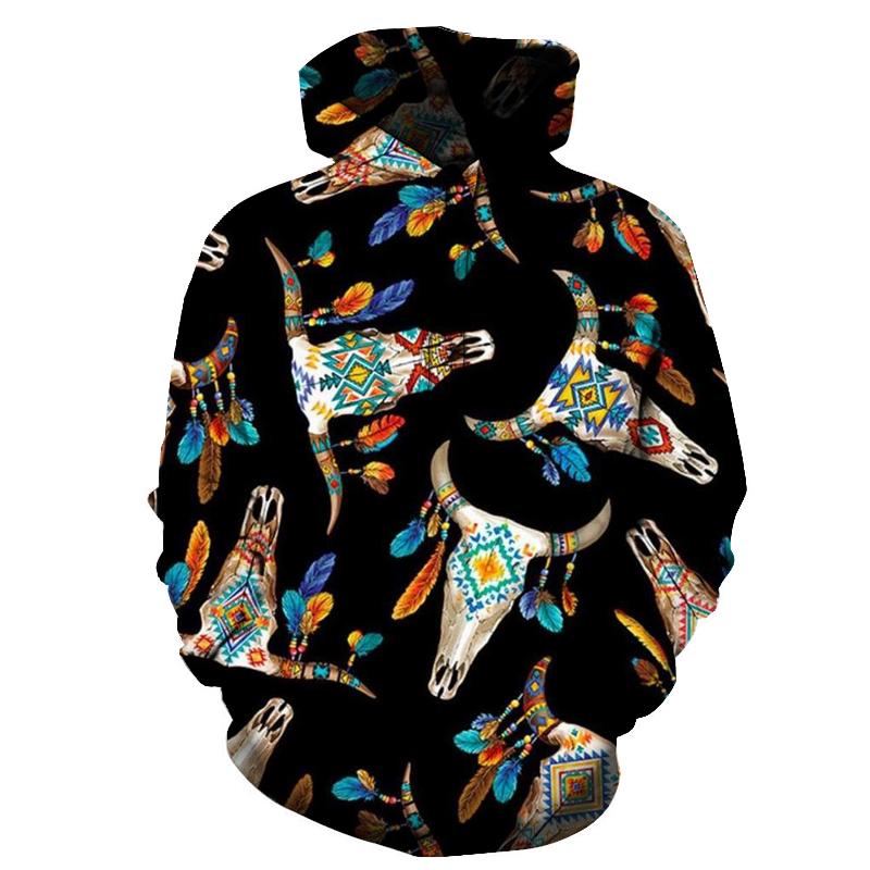 Bison Native American Pride All Over Hoodie LT10 - Wonder Print Shop
