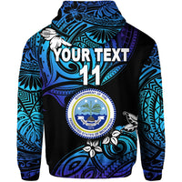 Custom Federated States of Micronesia Zip Hoodie Unique Vibes Blue LT8 - Wonder Print Shop