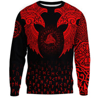 Viking Sweatshirt - Nordic Raven Tattoos RLT12 - Wonder Print Shop