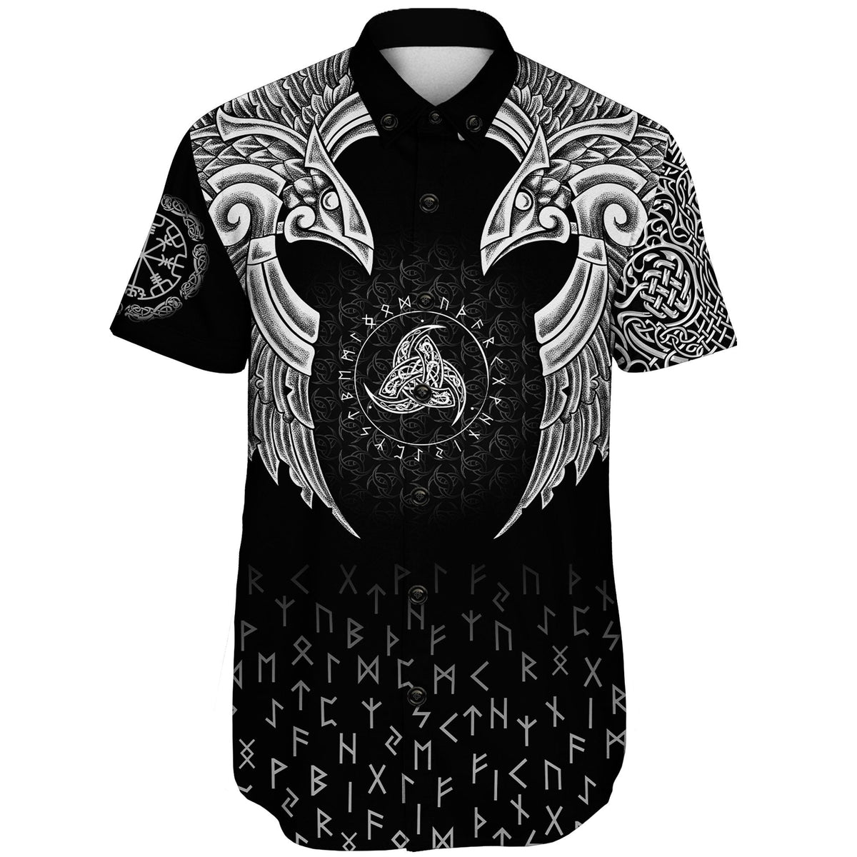 viking-shorts-sleeve-shirt-nordic-raven-tattoos
