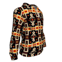 Native American Tribe Navy Pattern All Over Hoodie LT10 - Wonder Print Shop