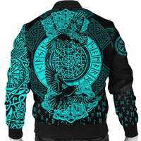 Viking Bomber Jacket Nordic Raven Tattoos RLT12 - Wonder Print Shop
