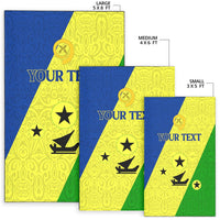 (Custom Personalised) Vanuatu Malampa Province Area Rug - Flag Style LT12 - Wonder Print Shop