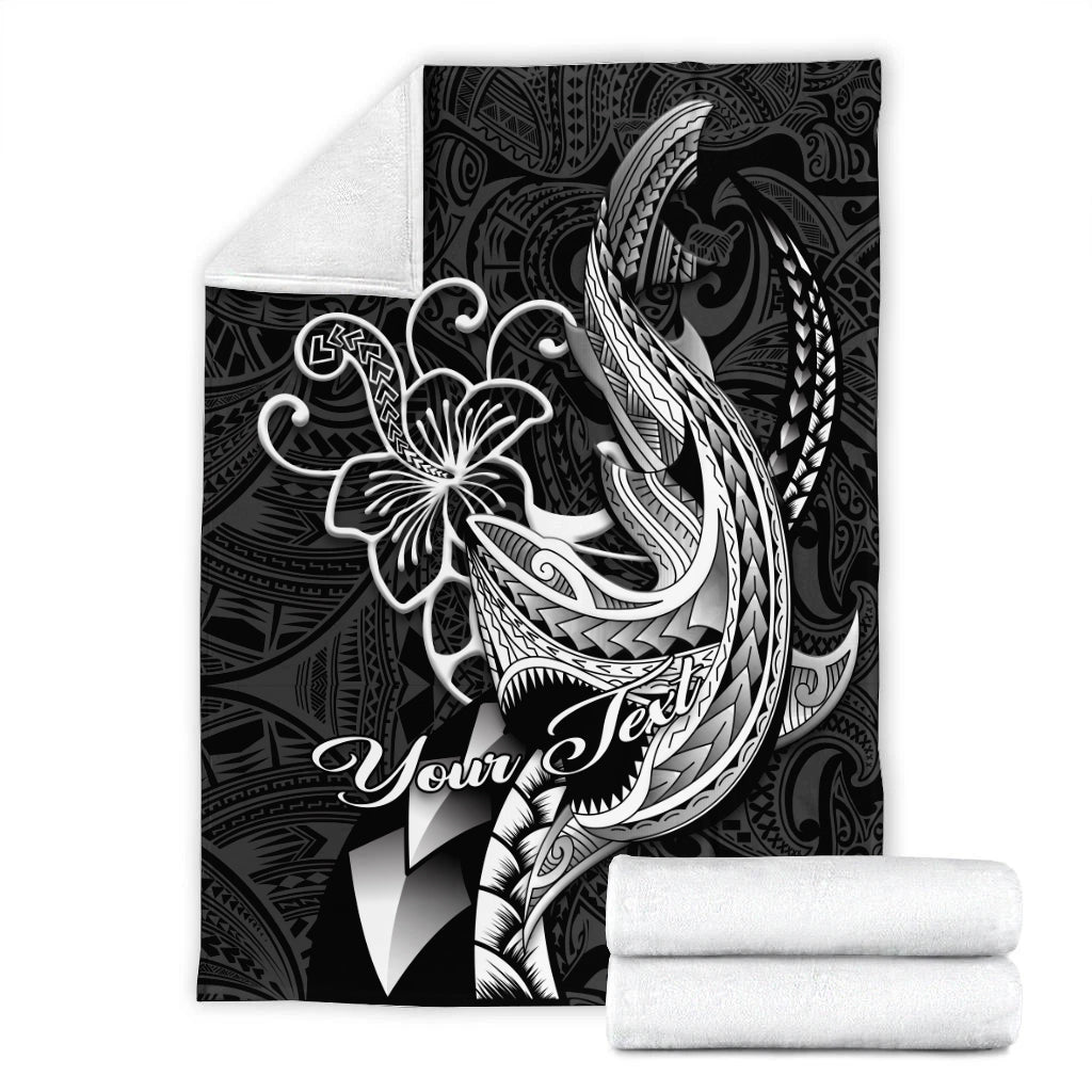 custom-personalised-polynesian-shark-tattoo-hawaii-tribal-blanket