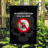 El Salvador Flag No Al Bitcoin Skull Style - Black LT8 - Wonder Print Shop