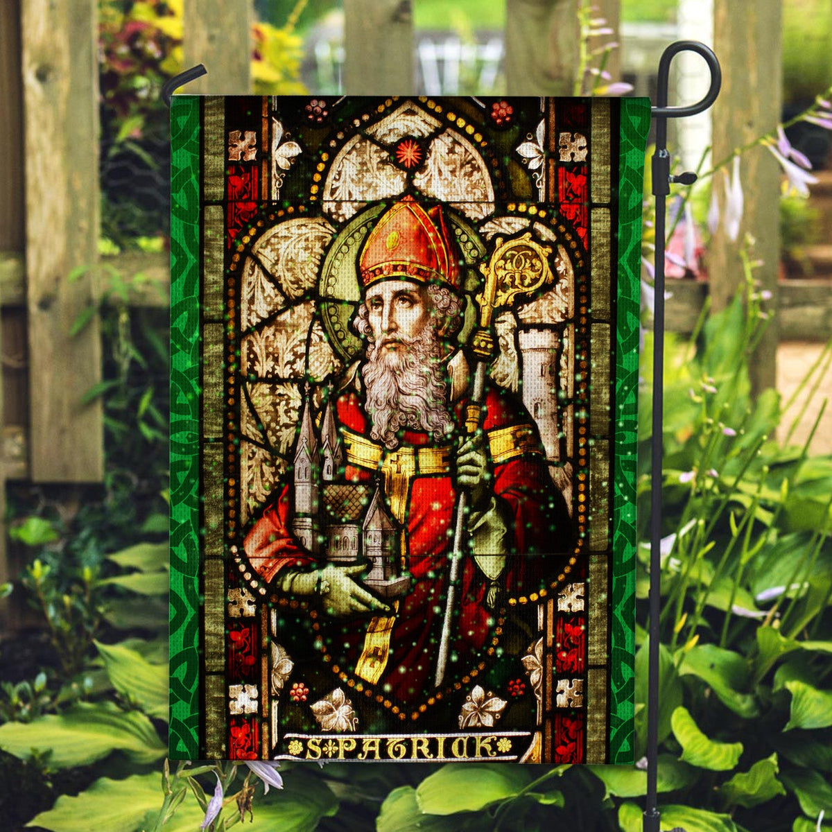 Ireland Saint Patrick's Day Garden Flag/ House Flag Saint Patrick Vibes LT8 - Wonder Print Shop