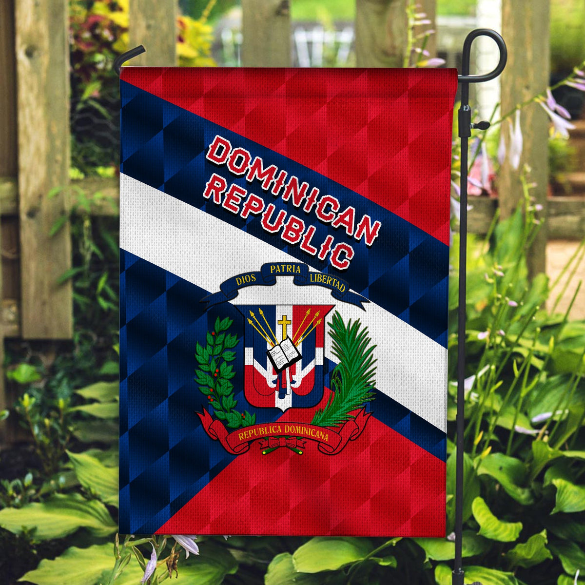 Dominican Republic Garden Flag/ House Flag Sporty Style LT8 - Wonder Print Shop