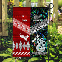 New Zealand and Tonga Flag Together Paua Shell LT8 - Wonder Print Shop