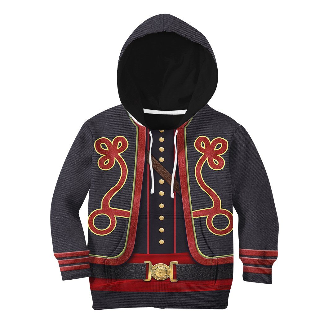 9th New York Volunteer Hawkins Zouaves Custom KID Zip Up And Pullover Hoodie LT8 - Wonder Print Shop