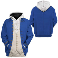 Alexander Hamilton Hoodie Original Style Blue LT8 - Wonder Print Shop