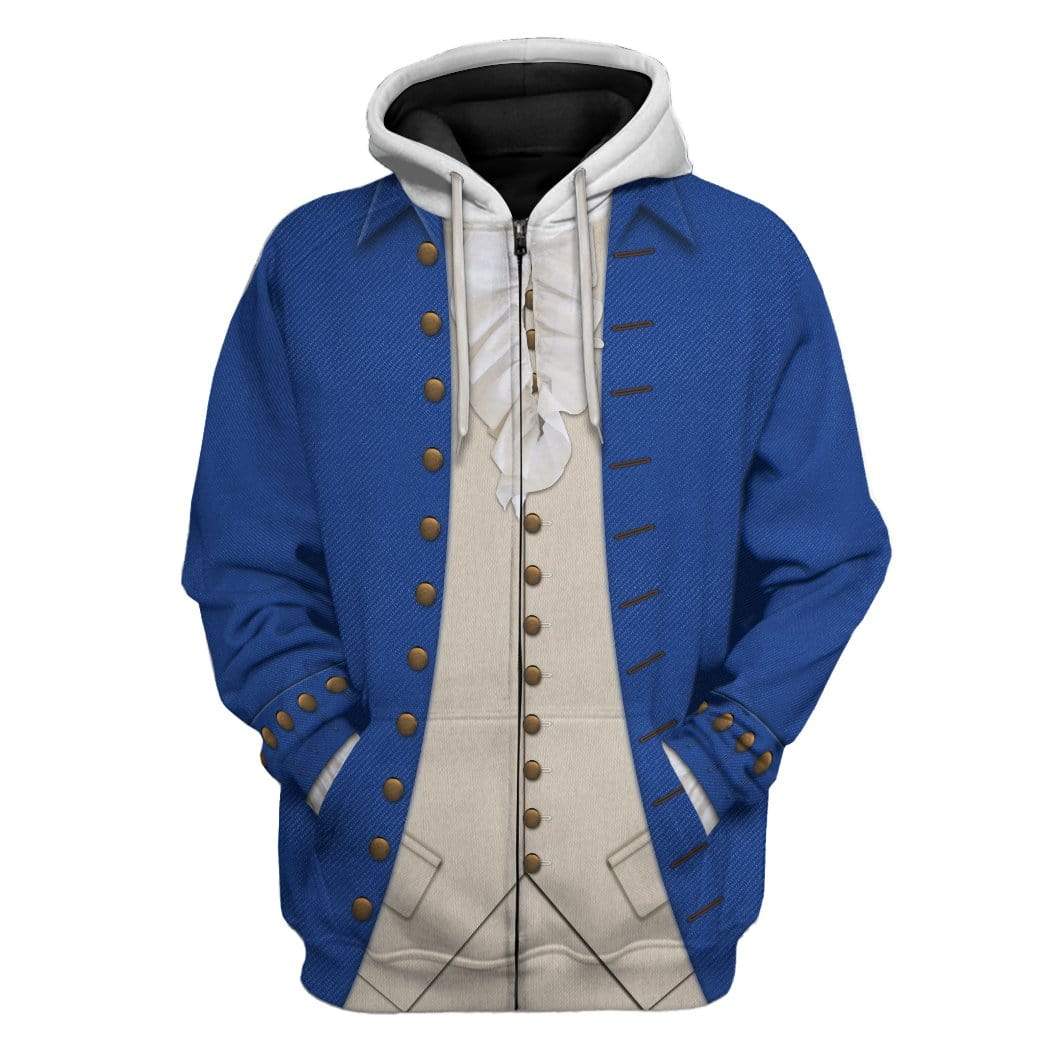 Alexander Hamilton Hoodie Original Style Blue LT8 - Wonder Print Shop