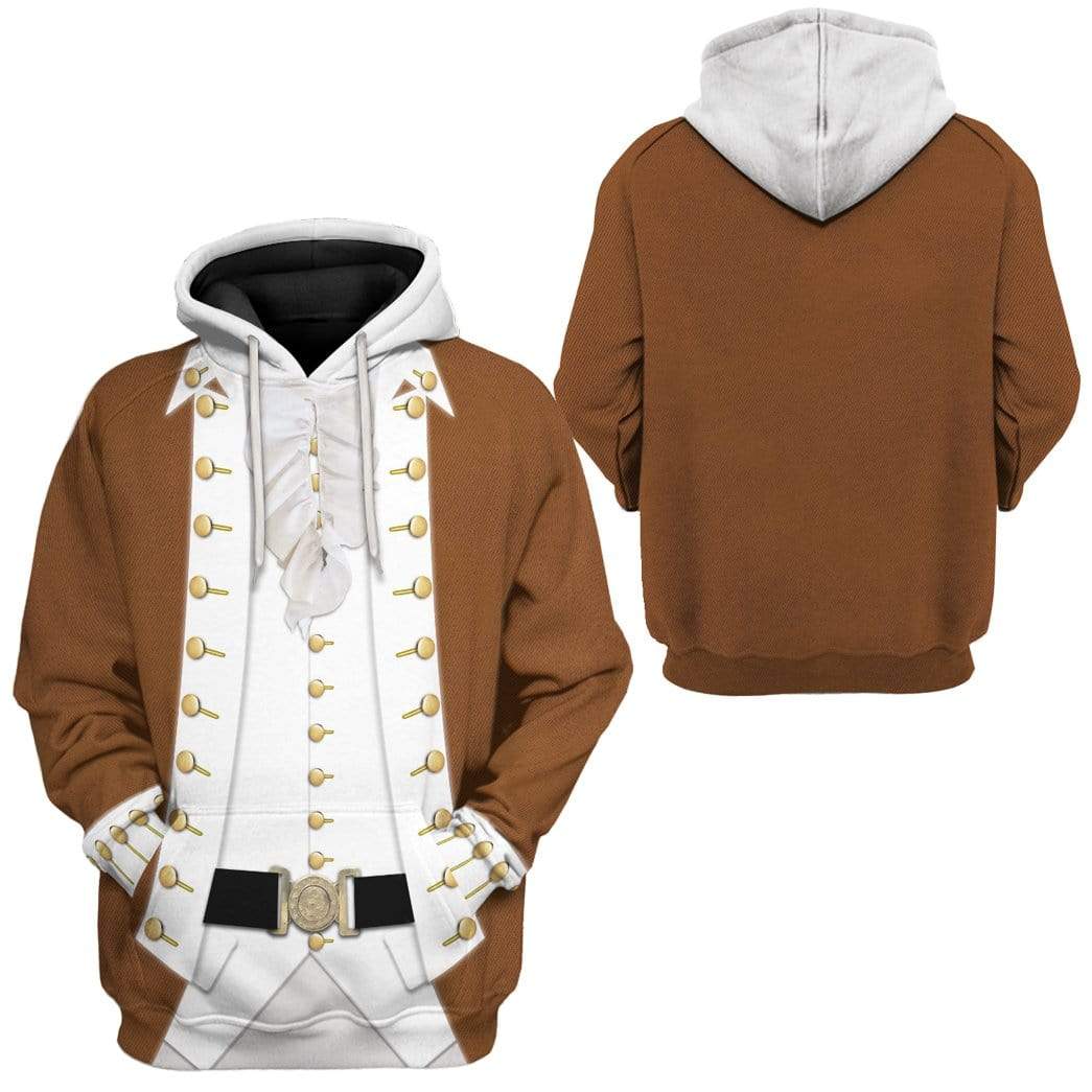 Alexander Hamilton Hoodie Original Style Brown LT8 - Wonder Print Shop