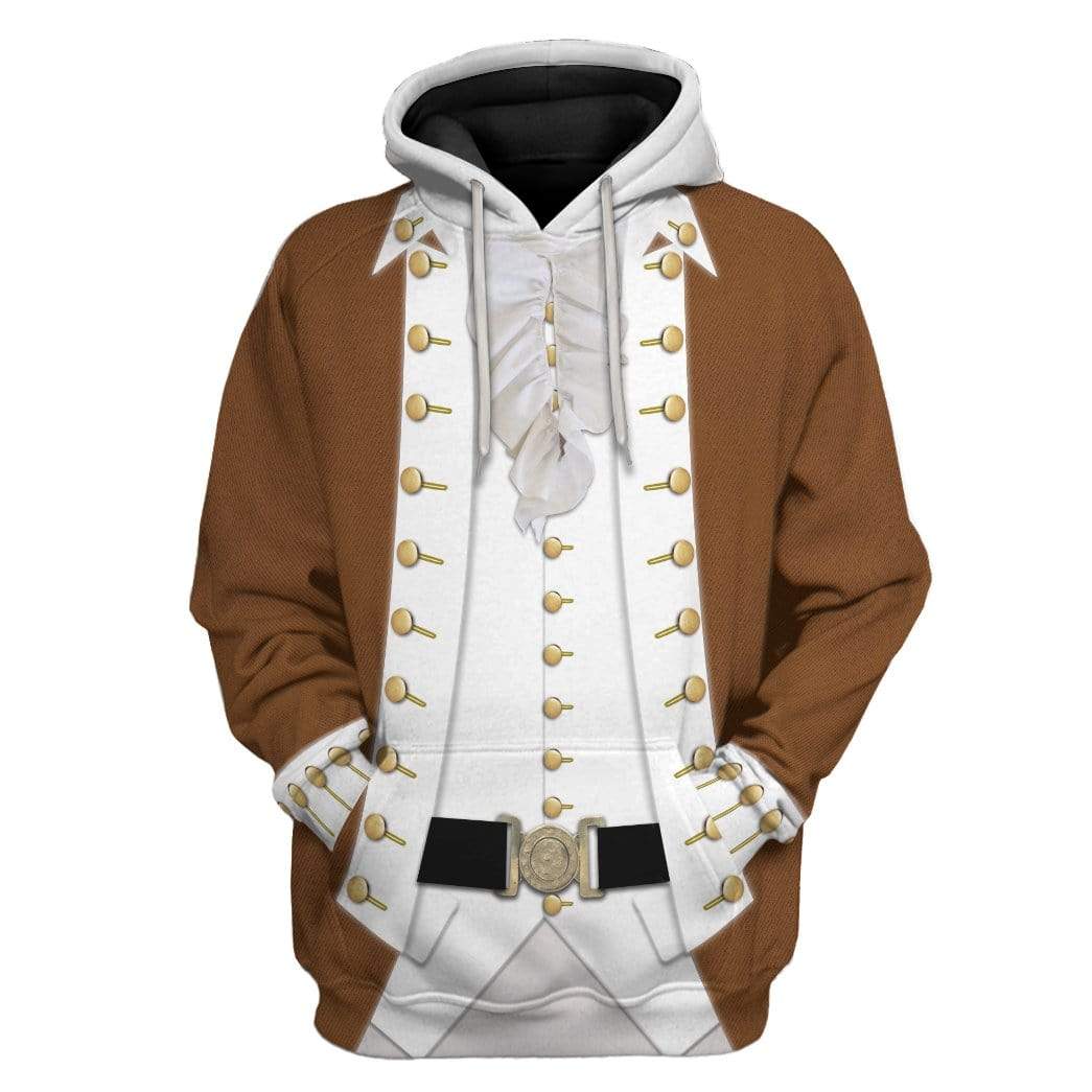 Alexander Hamilton Hoodie Original Style Brown LT8 - Wonder Print Shop