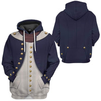 Midshipman 1806 Napoleonic Wars British Navy Hoodie Original Style LT8 - Wonder Print Shop