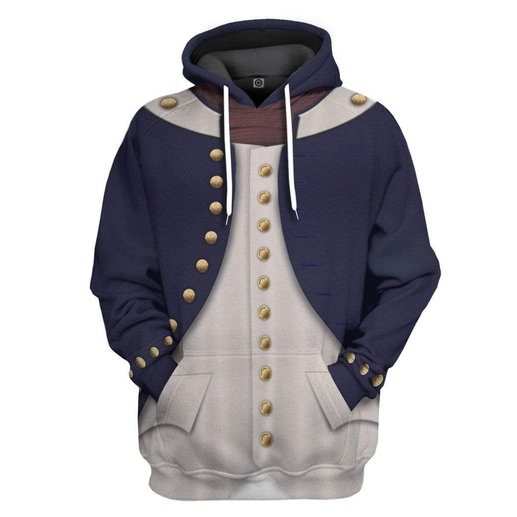 Midshipman 1806 Napoleonic Wars British Navy Hoodie Original Style LT8 - Wonder Print Shop