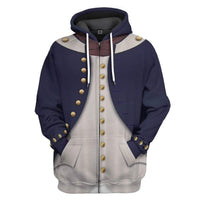 Midshipman 1806 Napoleonic Wars British Navy Hoodie Original Style LT8 - Wonder Print Shop