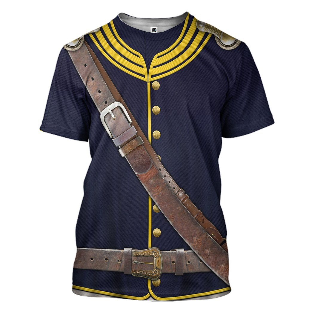 old-us-cavalry-uniform-1880-t-shirt