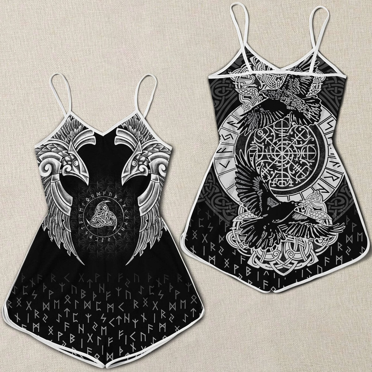 viking-women-rompers-nordic-raven-tattoos