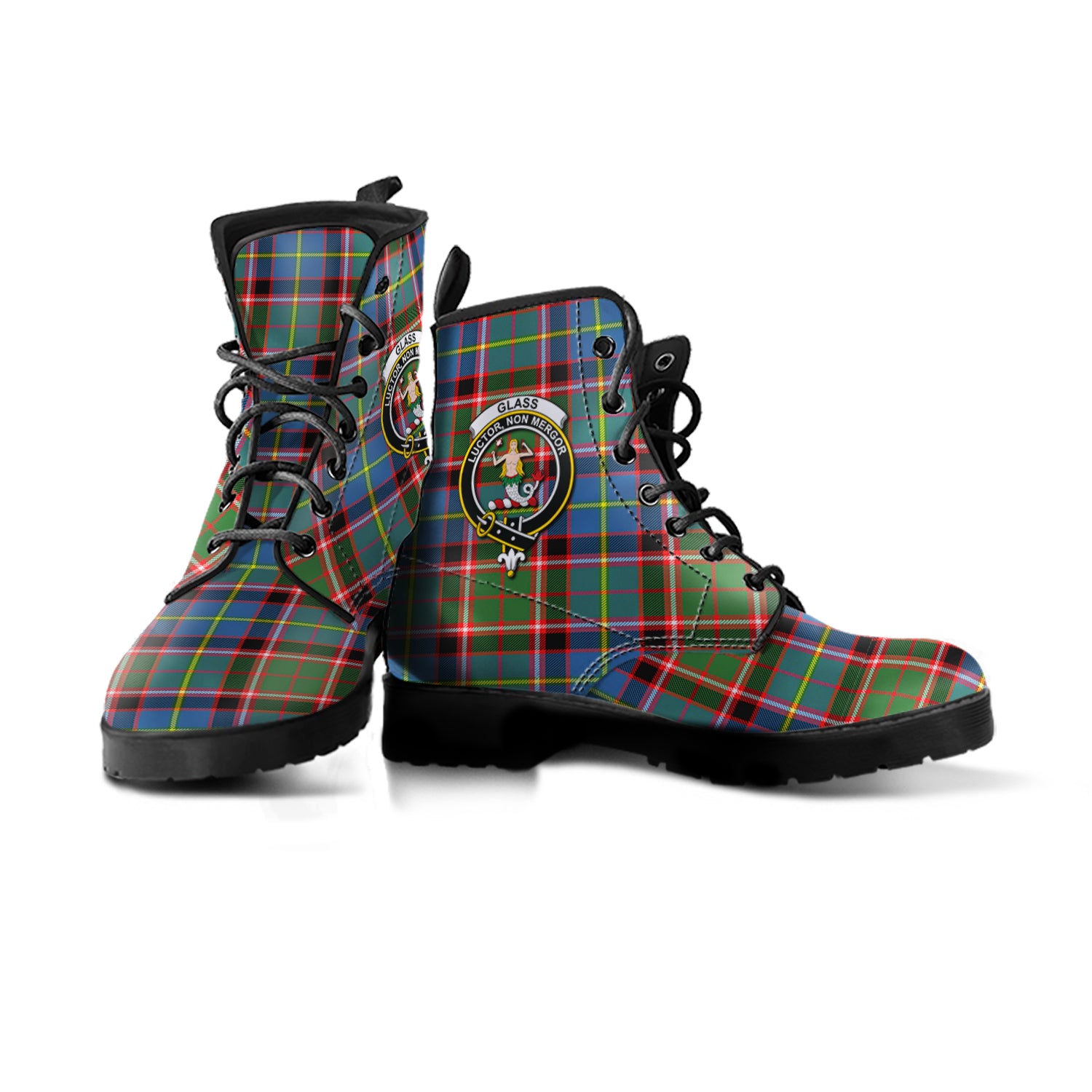 scottish-glass-clan-crest-tartan-leather-boots